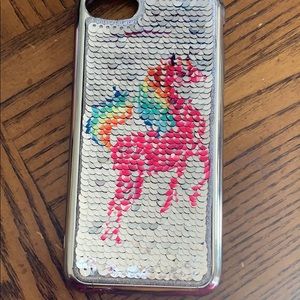 iPhone 6, 7, 8 reversible sequin case.